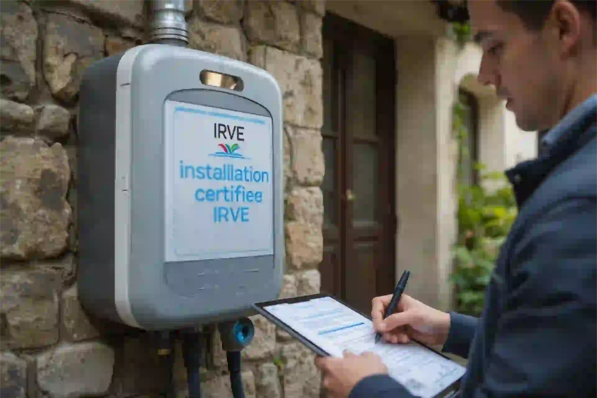 Installation borne de recharge à Héry